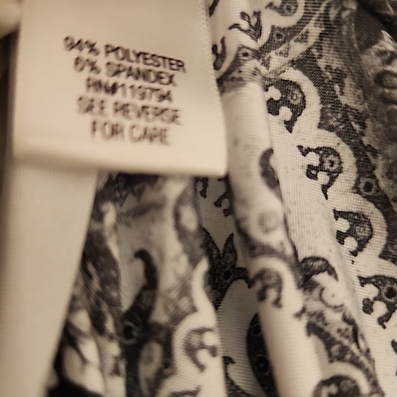 Apt.9 Women's Sleeveless Black Gray Geometric Pattern Animal Print Dress Size XS - Picture 13 of 13